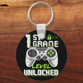 Eerste schooldag van de onvergrendelde gamer in de sleutelhanger (Voorkant)