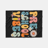 Eerste schooldag vibes byck naar school fleece deken (Voorkant (Horizontaal))
