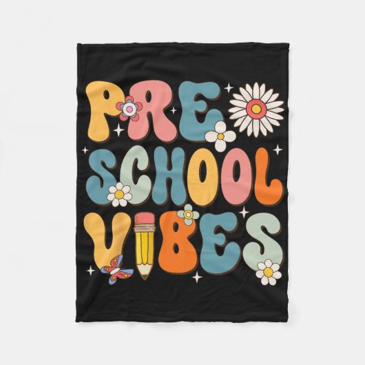 Eerste schooldag vibes byck naar school fleece deken (Voorkant)
