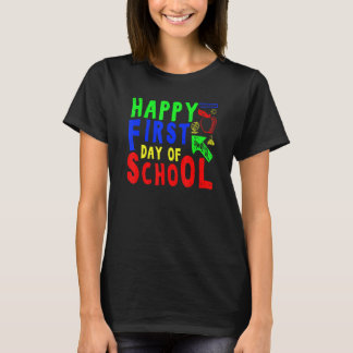 Eerste schooldag voor leraren en studenten keert t t-shirt