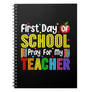 Eerste schooldag voor mijn leraar notitieboek