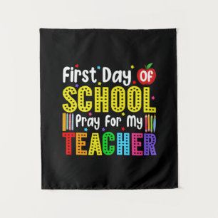 Eerste schooldag voor mijn leraar wandkleed