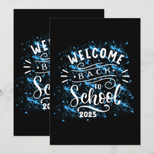 EERSTE SCHOOLDAG WELKOM OP SCHOOL 2025 KAART (Voorkant / Achterkant)