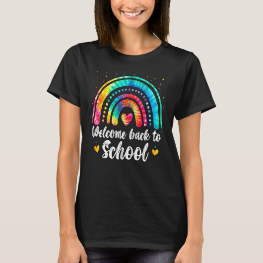 Eerste schooldag Welkom terug op school Tie Dye T-shirt (Voorkant)