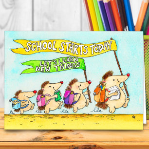Eerste schooldag wenskaart van Nicole Janes Kaart