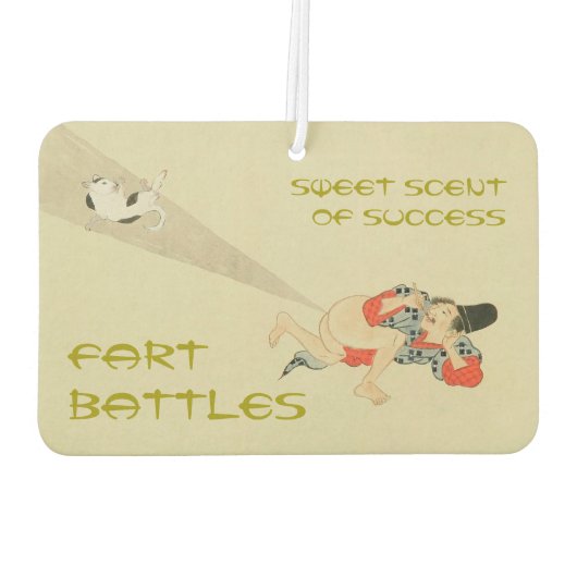 Eerste scrol, oude Japanse hartslag Luchtverfrisser (Achterkant)