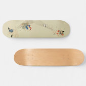 Eerste scrol, oude Japanse hartslag Persoonlijk Skateboard (Horizontaal)