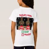 Eerste Selfie en kerstkerstman van Rudolf T-shirt (Achterkant)