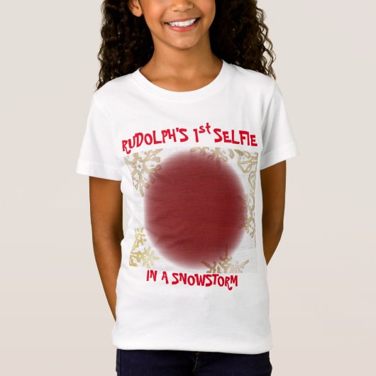Eerste Selfie en kerstkerstman van Rudolf T-shirt (Voorkant)