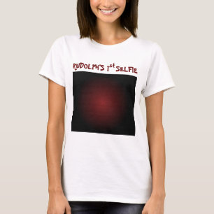 Eerste Selfie en kerstkerstman van Rudolf T-shirt