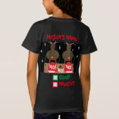 Eerste Selfie en kerstkerstman van Rudolf T-shirt (Achterkant)