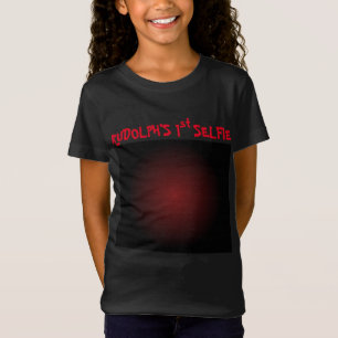 Eerste Selfie en kerstkerstman van Rudolf T-shirt