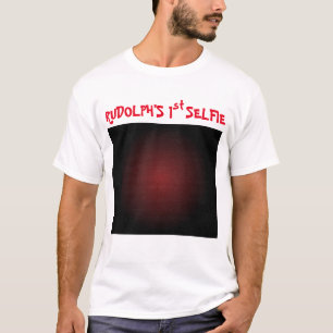Eerste Selfie en kerstkerstman van Rudolf T-shirt