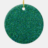 Eerste Selfie voor baby (groene achtergrond) Keramisch Ornament (Achterkant)