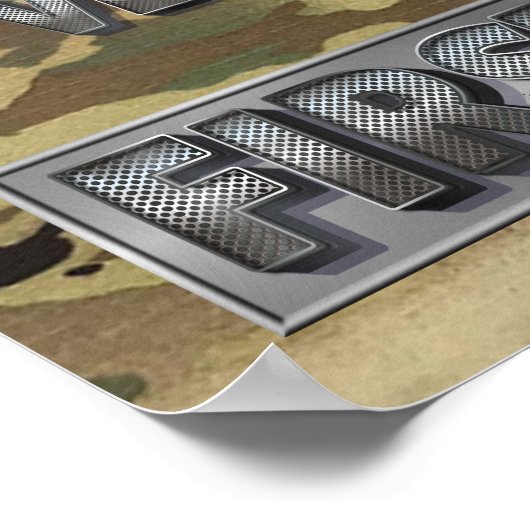 Eerste sergeant Afghanistan Campaign Ribbon Poster (Hoek)