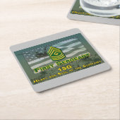 Eerste Sergeant Herdenkingsgeschenk Kartonnen Onderzetters (Schuin)