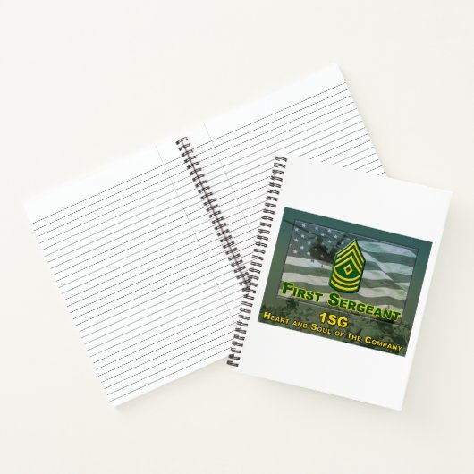 Eerste Sergeant Herdenkingsgeschenk Notitieboek (Binnen)