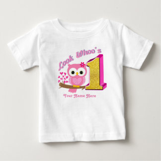 Eerste Shirt op de geboorte van het Baby | Owl T-S