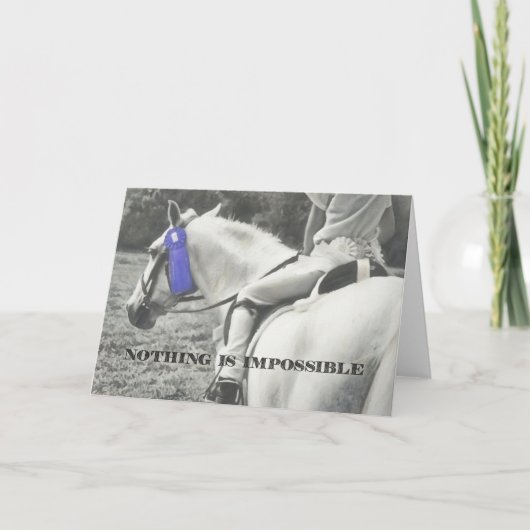 EERSTE SHOW WENSKAART BEDANKKAART (Voorkant)