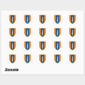 Eerste signaalbrigade ronde sticker (Vel)