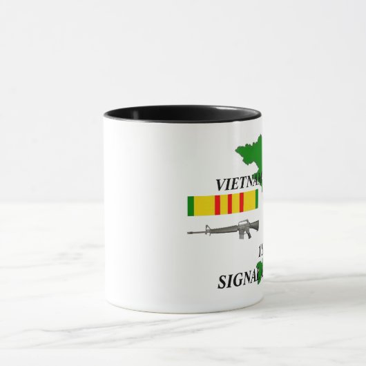 Eerste signaalbrigade Vietnam Veteran Coffee Mugs Mok (Midden)