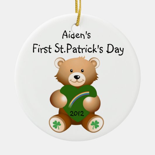 Eerste Sint-Patrick's Day Ornament (Voorkant)