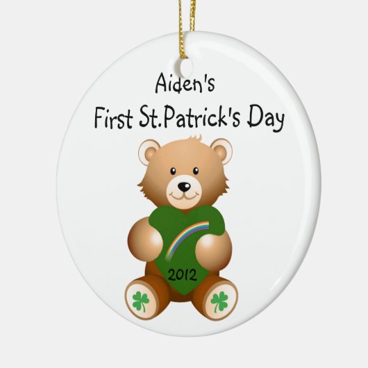 Eerste Sint-Patrick's Day Ornament (Links)