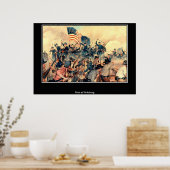 Eerste slag bij Vicksburg tijdens de Amerikaanse B Poster (Keuken)