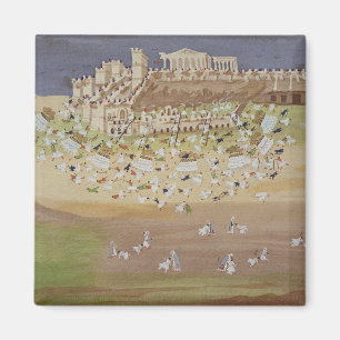 Eerste slag in Athene in 1826, van de Pictorial Magneet