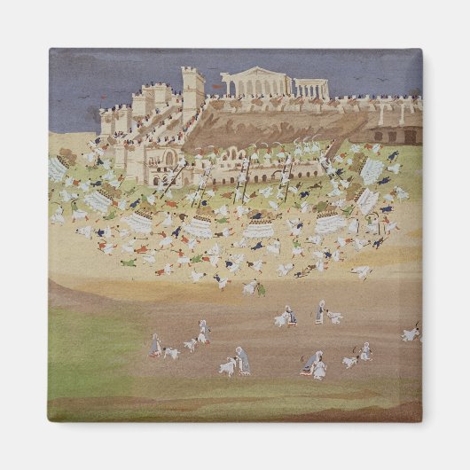 Eerste slag in Athene in 1826, van de Pictorial Magneet (Voorkant)