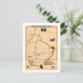 Eerste slag op Bull Run - Panorama 2 in de burgero Briefkaart (Staand voorkant)