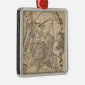 Eerste slag op Bull Run - Panoramiek in de burgero Metalen Ornament (Rechts)