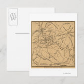 Eerste slag op Bull Run - Panoramiek uit de burger Briefkaart (Voorkant / Achterkant)