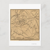 Eerste slag op Bull Run - Panoramiek uit de burger Briefkaart (Voorkant)