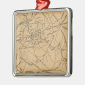 Eerste slag op Bull Run - Panoramiek uit de burger Metalen Ornament (Links)