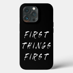 Eerste slogan Quote Handgeschreven stijl Case-Mate iPhone Case