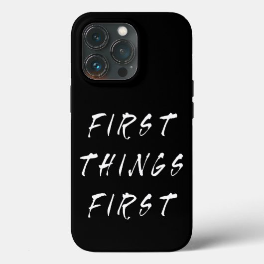 Eerste slogan Quote Handgeschreven stijl Case-Mate iPhone Case (Achterkant)