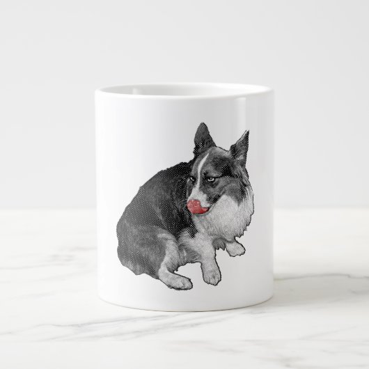 Eerste slok, Cherry Wink Grote Koffiekop (Voorkant)