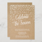 EERSTE SNEE | VERZOEK VAN DE PARTIJ VAN HOLIDAAG KAART (Voorkant / Achterkant)