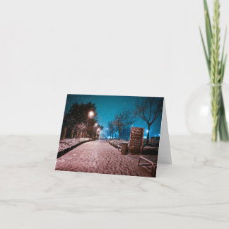 Eerste sneeuw bedankkaart