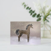 "Eerste sneeuw" ~ Briefkaart (Staand voorkant)