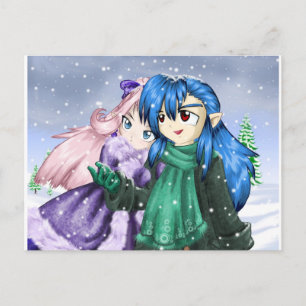 Eerste sneeuw briefkaart