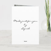 Eerste Sneeuw Feestdagen Kaart (Achterkant)