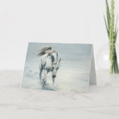 Eerste sneeuw feestdagen kaart (Voorkant)