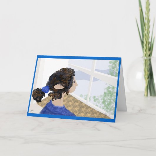 Eerste sneeuw feestdagen kaart (Voorkant)