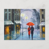 Eerste sneeuw in Parijs Briefkaart (Voorkant)