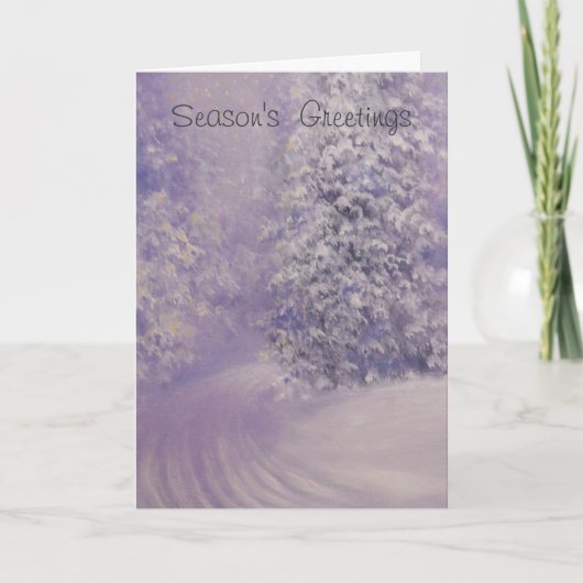 EERSTE SNEEUW, KERST KAART (Voorkant)