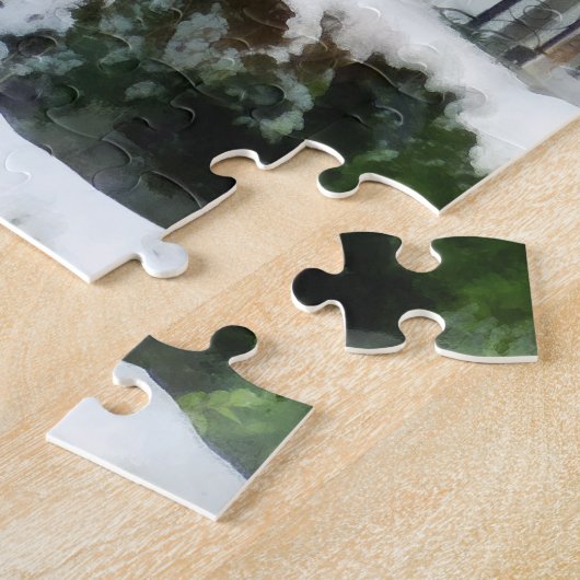 Eerste sneeuw legpuzzel (Zijkant)