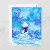 Eerste sneeuw met je ontbrekende postkaart (Voorkant / Achterkant)