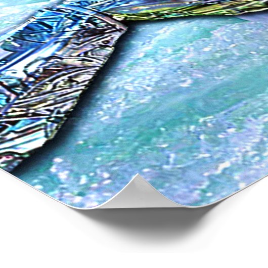 Eerste sneeuw op Canvas Print (Hoek)